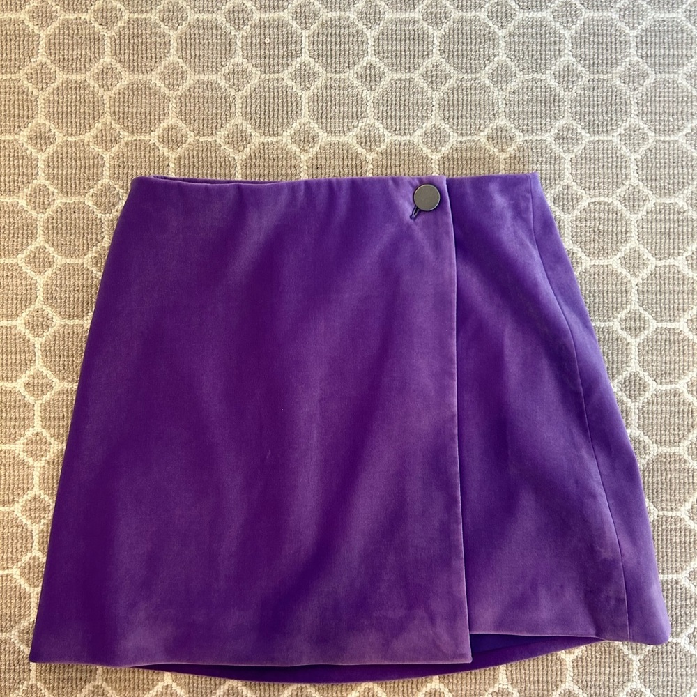 Alice + Olivia Vibrant Purple Mini Skirt